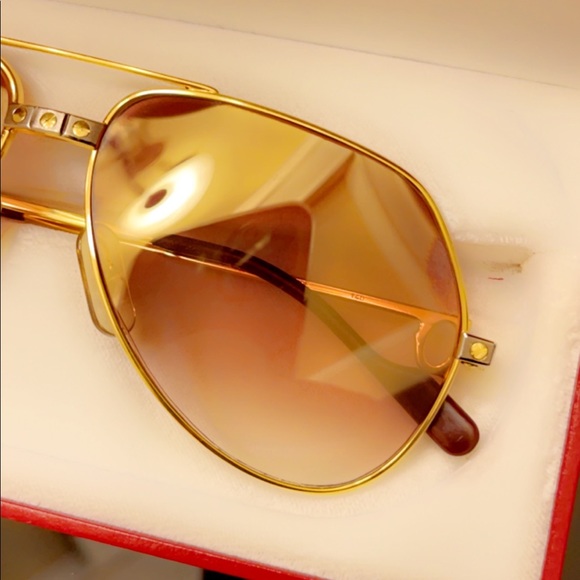 Vintage Cartier Santos vintage sunglasses 56/14 Fred Cardin c- decor glasses - Picture 9 of 9